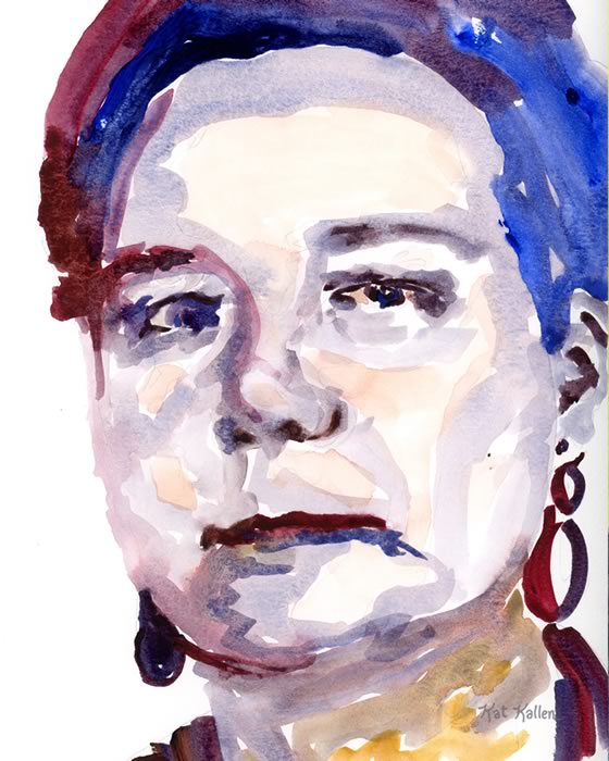 Portrait of Dorothy Sayers Modern christian art 